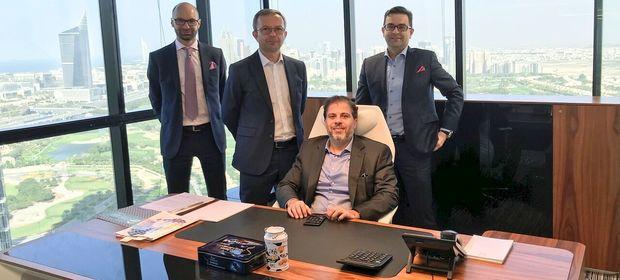 Od lewej: Paweł Przybylski, Adam Krzanowski, Hesham Ibrahim i Rafał Chwast
