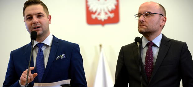 Patryk Jaki i Kamil Zaradkiewicz. Autorzy ustawy reprywatyzacyjnej