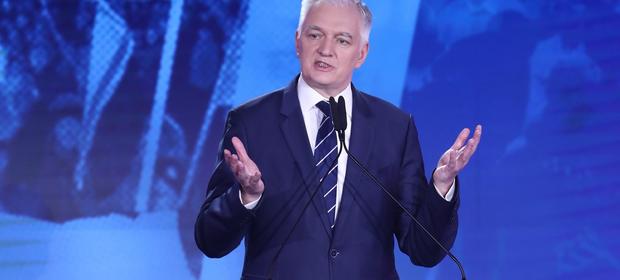 Jarosław Gowin w czasie konwencji PiS