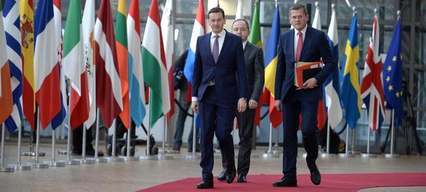 Bruksela, 23.02.2018. Mateusz Morawiecki podczas nieformalnego szczytu unijnych przywódców.