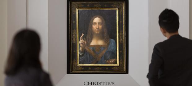 Obraz "Salvator Mundi" Leonarda da Vinci na aukcji Christie's