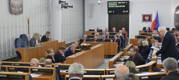 15 lutego 2018 r. Głosowanie w Senacie nad poprawkami do "konstytucji biznesu"