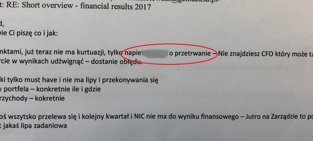 Były prezes GetBack wiedział o trudnej sytuacji finansowej spółki, a mimo to karmił rynek kłamliwymi zapewnieniami