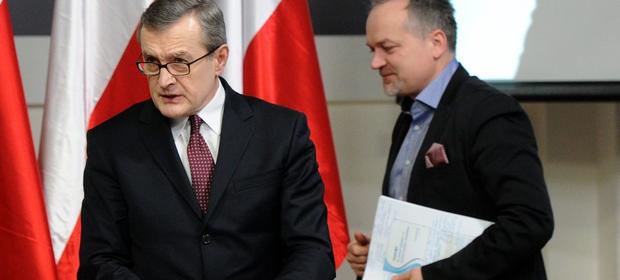 Czesław Warsewicz (z prawej) miał być ministrem w rządzie technicznym Piotra Glińskiego