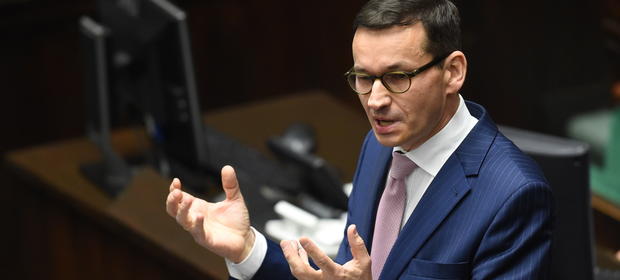 Mateusz Morawiecki podczas pierwszego czytania rządowego projektu ustawy budżetowej na rok 2018