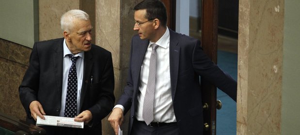 Kornel Morawiecki mówi, że syn mu powiedział, by sprawą GetBacku się nie interesował.